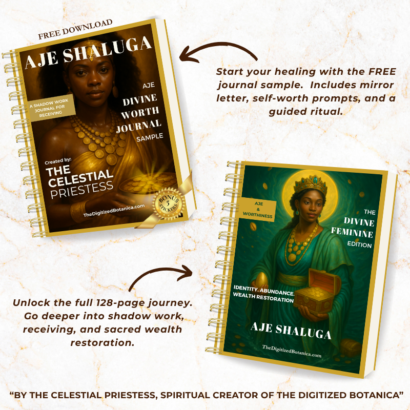 Ajé Divine Worth Journal Sample and Full Feminine Edition Comparison – Created by The Celestial Priestess